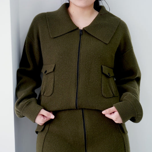 Cashmere Cargo Jacket
