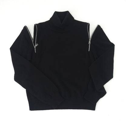 Cashmere Shoulder-zip Sweater