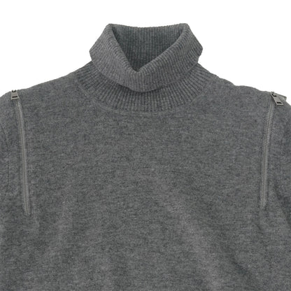 Cashmere Shoulder-zip Sweater